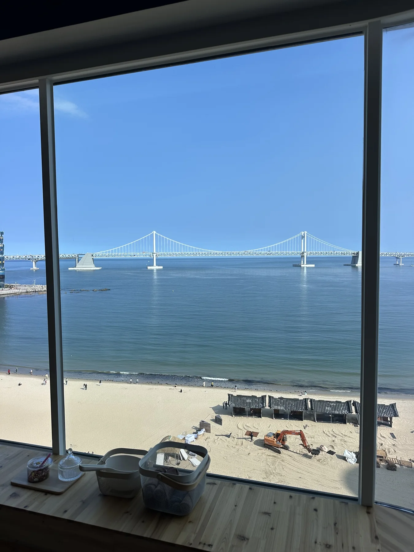 View toward Gwangalli Beach from Prada Spa