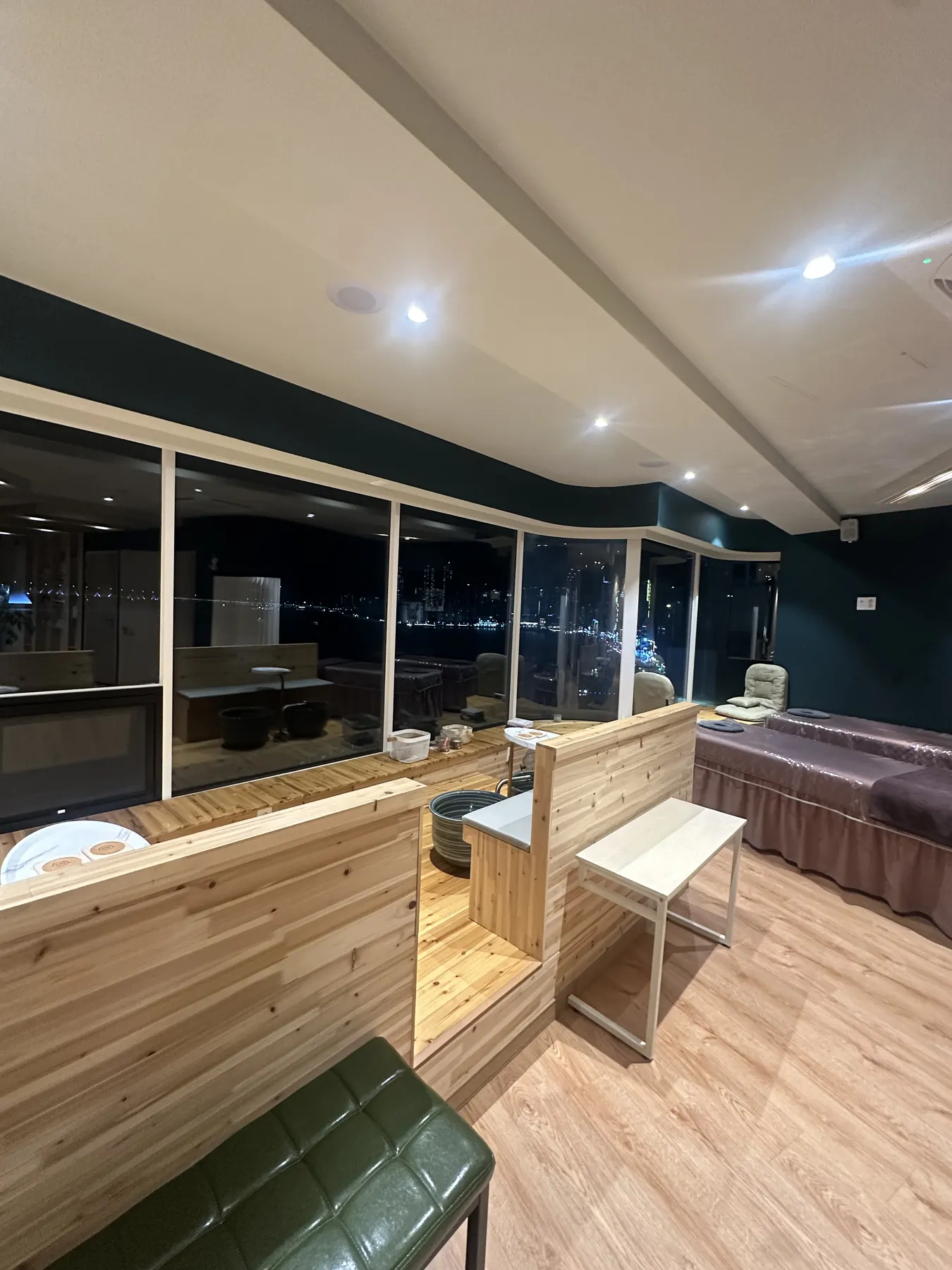 evening lounge at Prada Spa Gwangalli, Busan