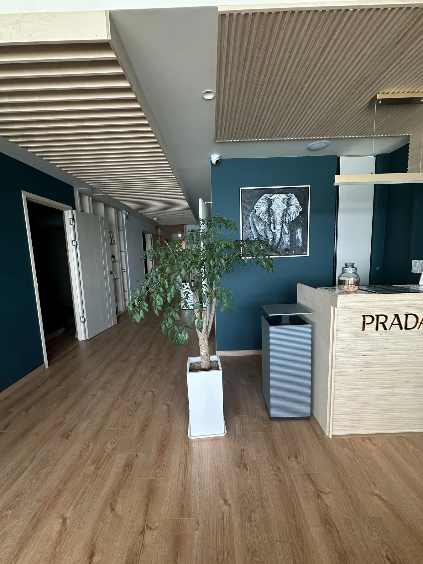 entrance lounge at Prada Spa Gwangalli, Busan