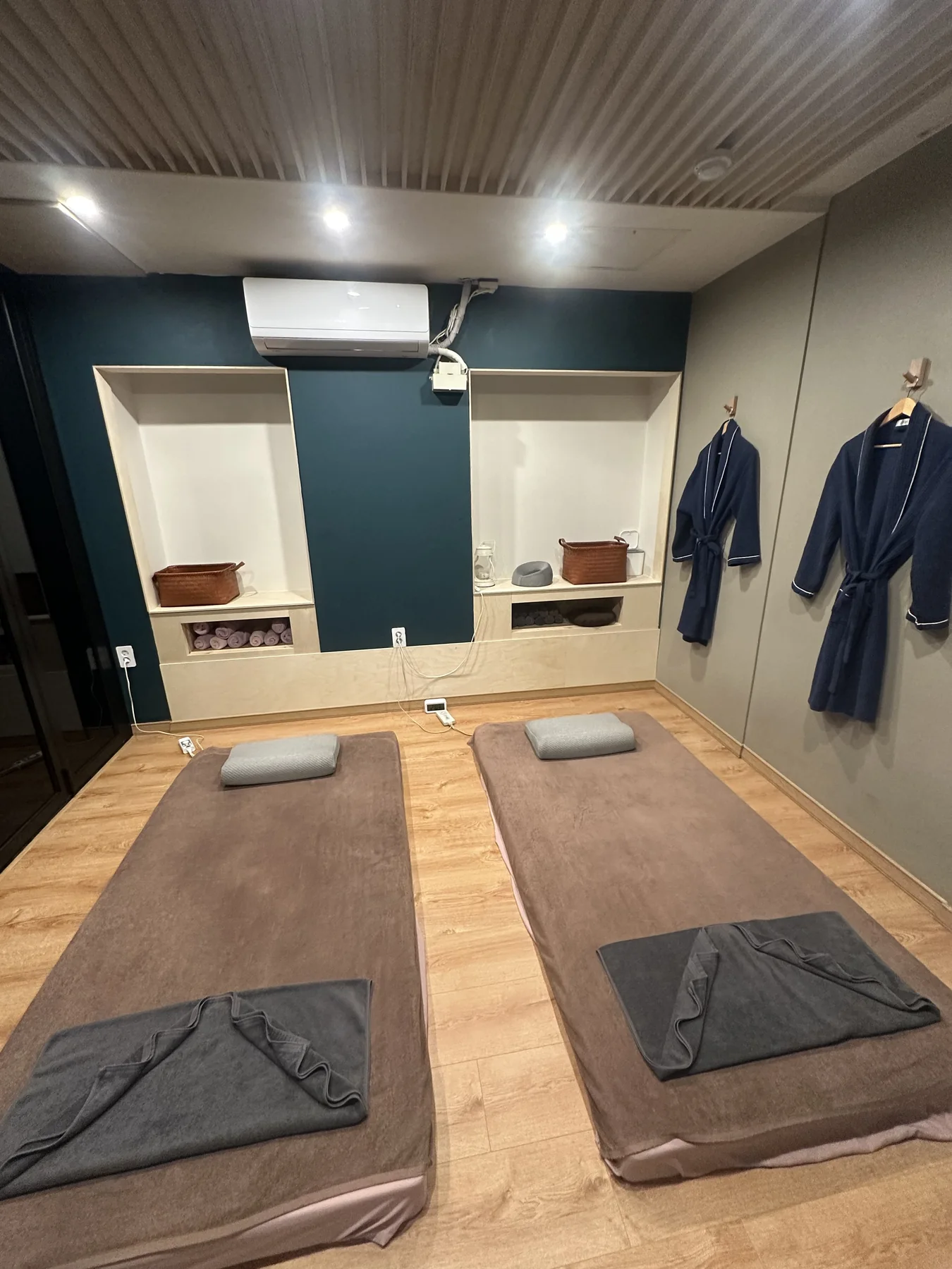 Massage treatment room at Prada Spa Gwangalli